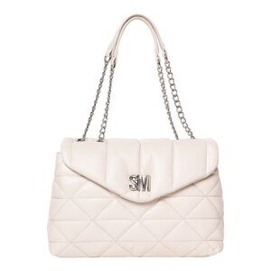 Steve Madden Quilted White Shoulder Bag